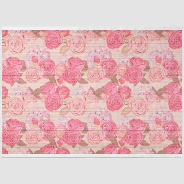 Seda Papel de tejidos popular moderno con flores de mad (Anverso)