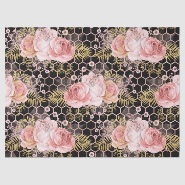 Seda Papel de tejidos Princess Bee Series Design 8 (Anverso)