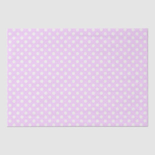 Seda Papel de tejidos/puntos de Polka de lavanda