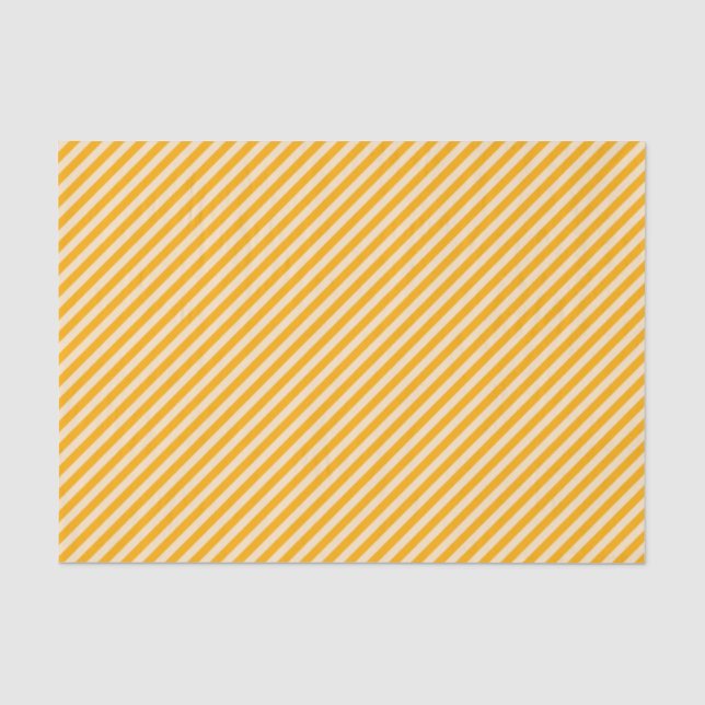 Seda Papel de tejidos rayados amarillo y crema de moda  (Anverso)
