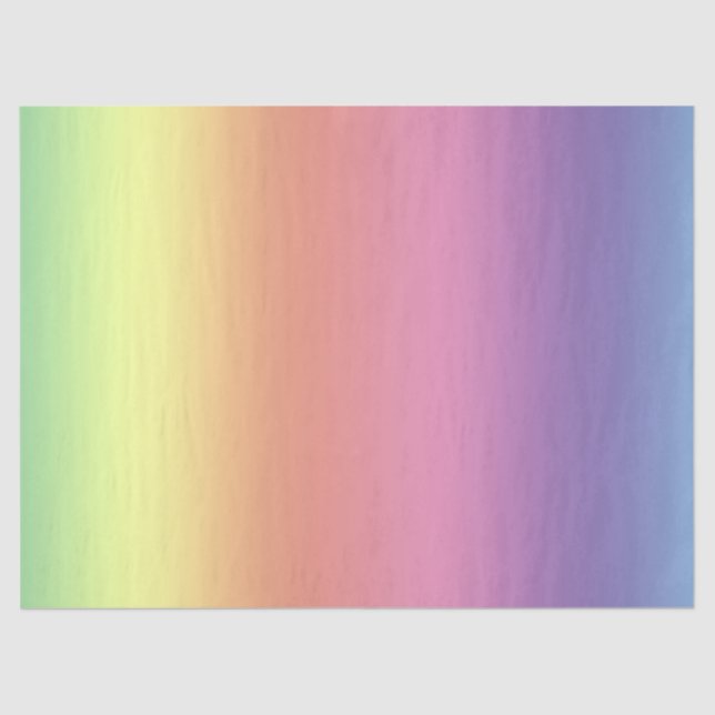 Seda Papel de tejidos - Rayas arcoiris (vert.) (Anverso)