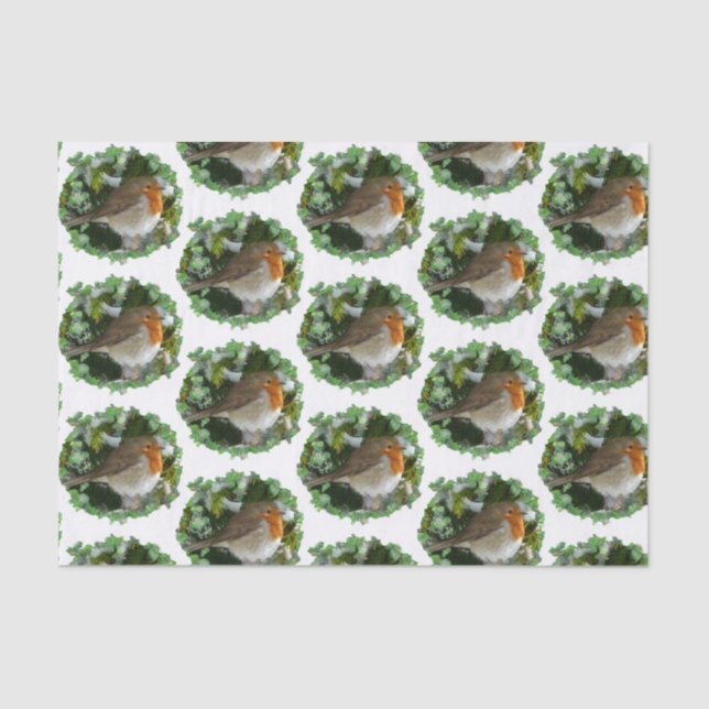 Seda Papel de tejidos Robins - 15 gsm (10 lb), blanco (Anverso)