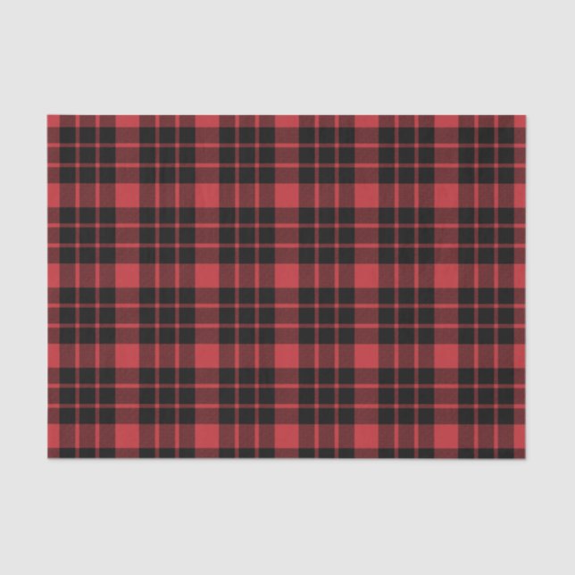 Seda Papel de tejidos rojo oscuro y negro (Anverso)