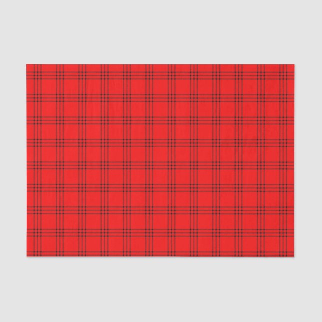 Seda Papel de tejidos rojo y negro moderno (Anverso)