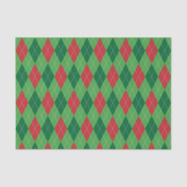 Seda Papel de tejidos rojo y verde argla (Anverso)