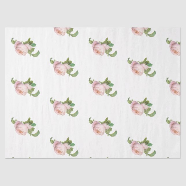 Seda Papel de tejidos romántico de la serie Rosa 19 (Anverso)