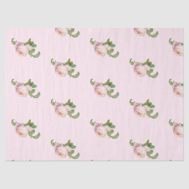 Seda Papel de tejidos romántico de la serie Rosa 19 (Anverso)