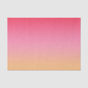 Seda Papel de tejidos rosa Ombre Naranja