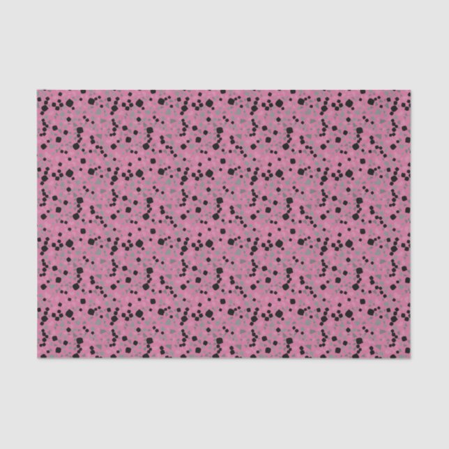 Seda Papel de tejidos rosa simple y moderno de Terrazzo (Anverso)