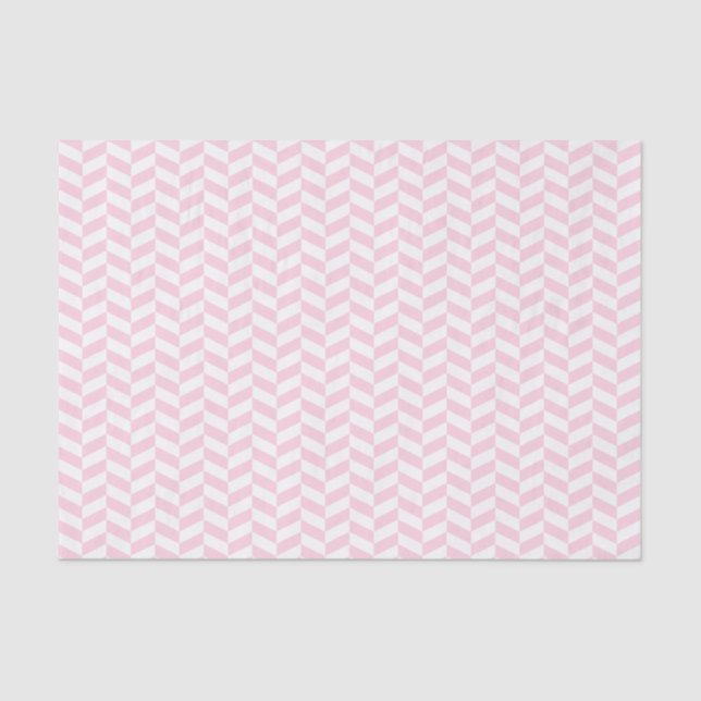 Seda Papel de tejidos rosa y blanco (Anverso)