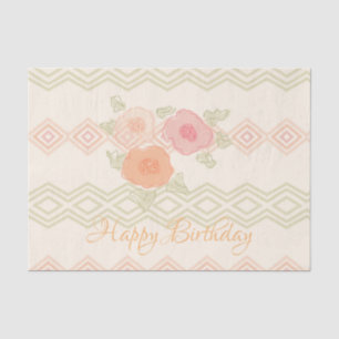Seda Papel de tejidos rosa y de colza de coral