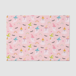 Seda Papel de tejidos rosado de Halloween