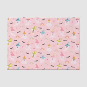 Seda Papel de tejidos rosado de Halloween