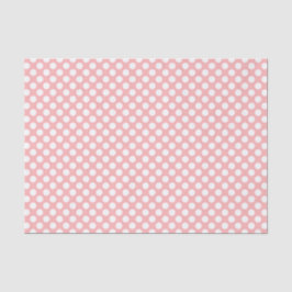 Seda Papel de tejidos rosado y polkadots finos