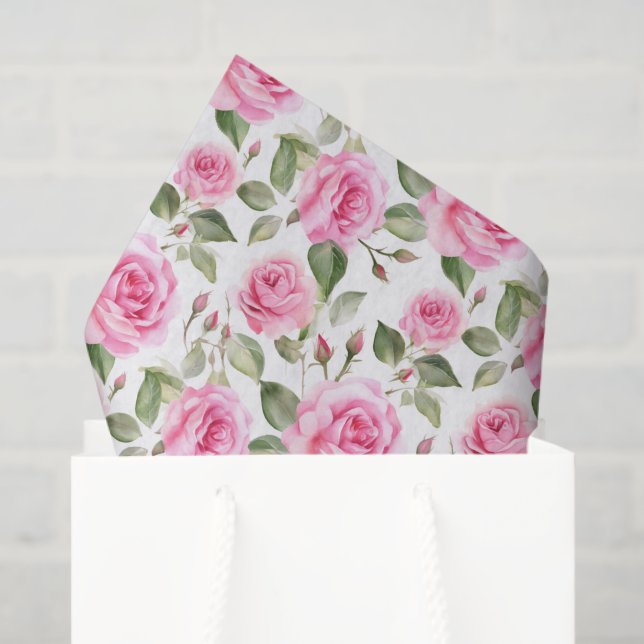 Seda Papel de tejidos rosados (Bolsa de regalo)