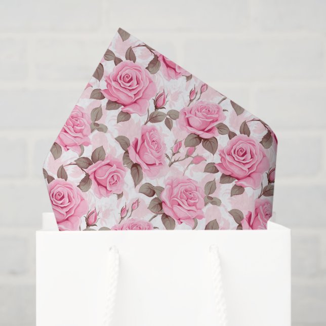 Seda Papel de tejidos rosados (Bolsa de regalo)