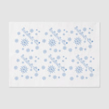 Papel de tejidos - Santa Claus, Sleigh, Snowflakes