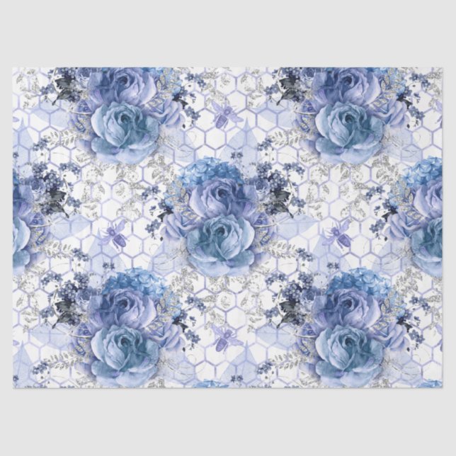 Seda Papel de tejidos Serenity Bee Series Design 18 (Anverso)