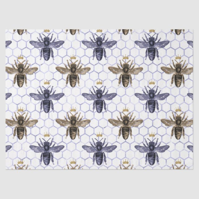 Seda Papel de tejidos Serenity Bee Series Design 21 (Anverso)
