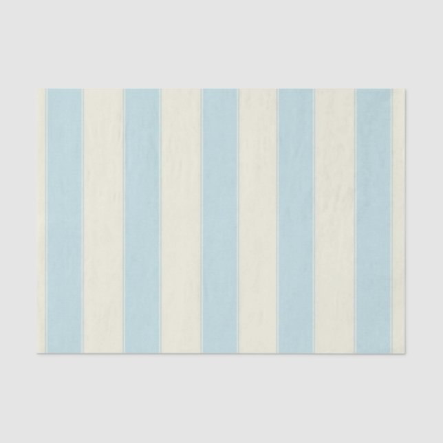 Seda Papel de tejidos Stripe Blue Beige (Anverso)