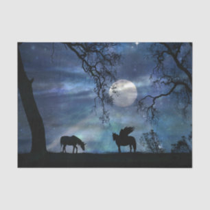 Seda Papel de tejidos Super Bonito Unicornio y Pegasus