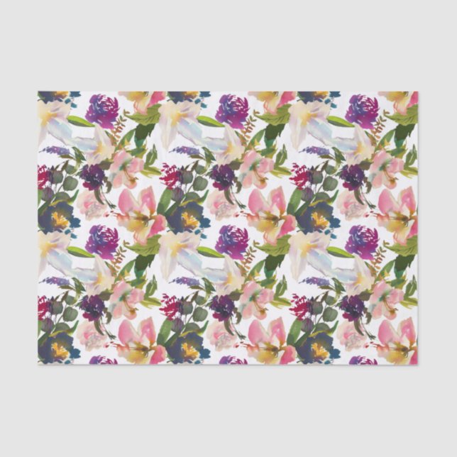 Seda Papel de tejidos tropicales con descomposición de  (Anverso)