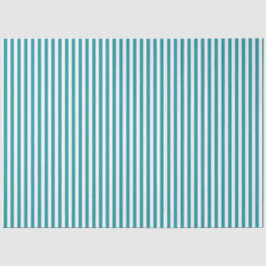 Seda Papel de tejidos Verde azulado y blanco rayado