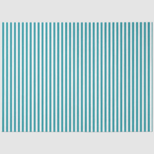 Seda Papel de tejidos Verde azulado y blanco rayado