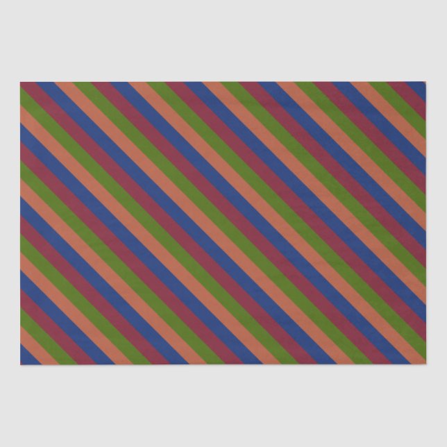 Seda Papel de tejidos verde de la marina (Anverso)