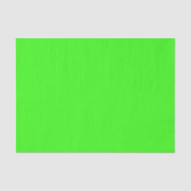 Seda Papel de tejidos verde neón (Anverso)