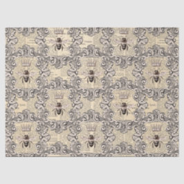 Seda Papel de tejidos vintage de la serie Honey Bee