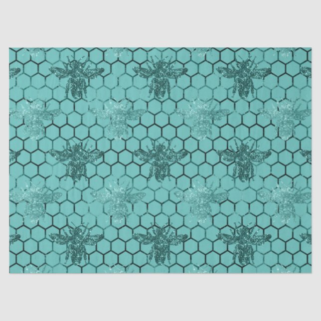 Seda Papel de tejidos Woodland Bee Series Design 21 (Anverso)