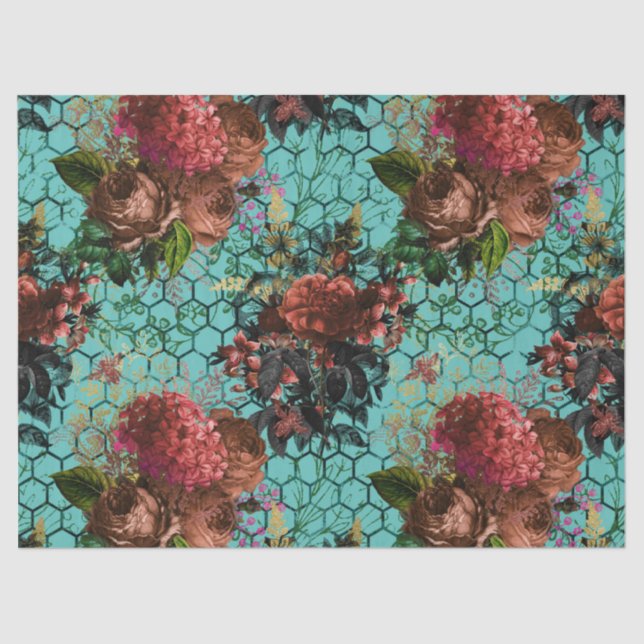 Seda Papel de tejidos Woodland Bee Series Design 24 (Anverso)