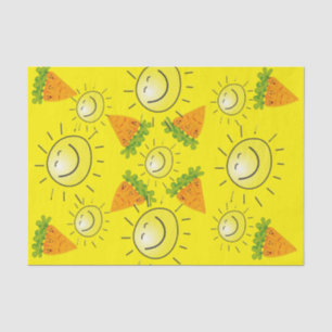 Seda Papel de tejidos zanja el vegano amarillo solar