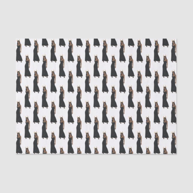 Seda Papel de tejidos zodiaco de Capricornio (Anverso)