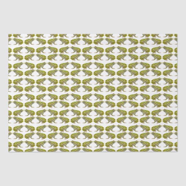 Seda Papel de tela de leopardo visto verde (Anverso)