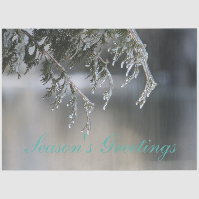 Seda Papel de tema de saludos de vacaciones (Anverso)