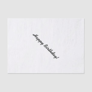 Seda Papel de tema HAMbWG - Blanco - Feliz cumpleaños