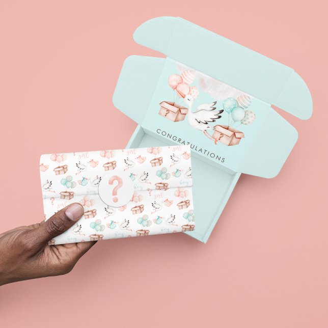 Seda Papel de tema revelado por género (Congratulate a special couple with this cute gender reveal tissue paper! Matching collection! )