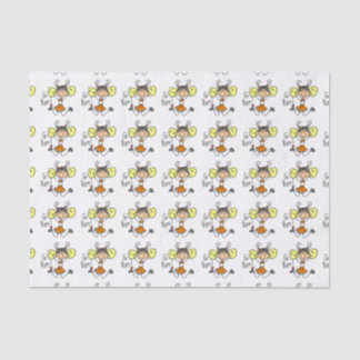 Seda Papel de tono animador del equipo de Go de naranja