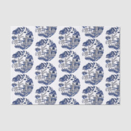 Seda Papel de tono azul de diseño salvaje clásico