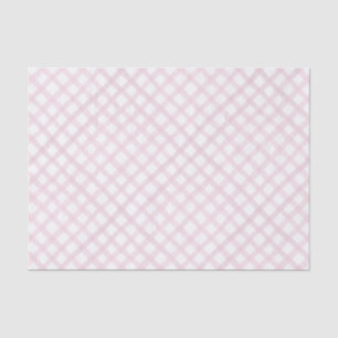 Seda Papel de tono Baby Shower Chica de Gingham rosa