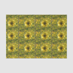 Seda Papel de tono brillante de girasol