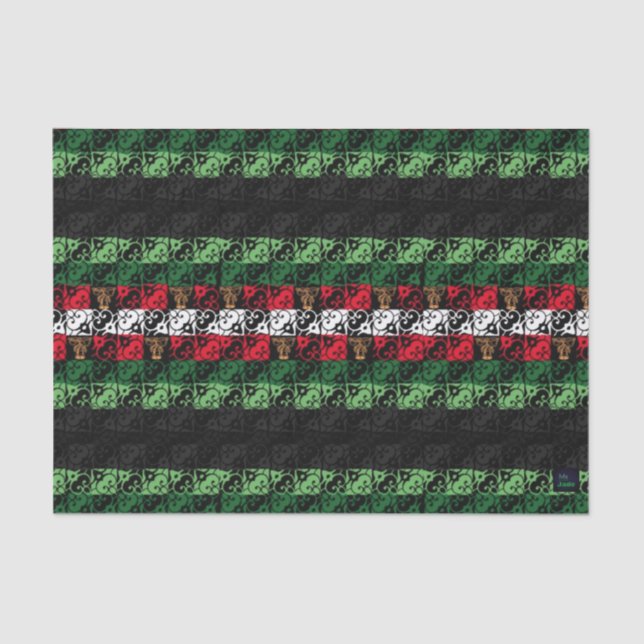 Seda Papel de tono de ajuste de jingle de vacaciones (Anverso)