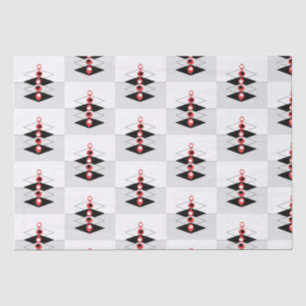 Seda Papel de tono de arte atómico retro y avión