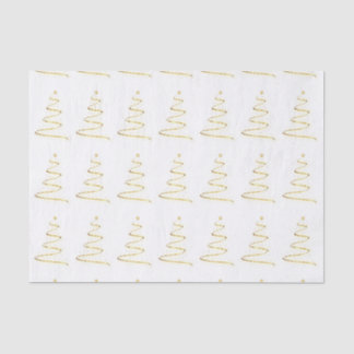 Seda Papel de tono de arte de árbol de Navidad