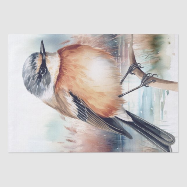 Seda Papel de tono de ave Stonechat en África (Anverso)