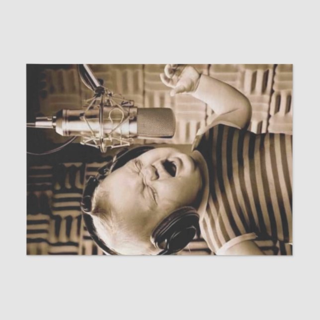 Seda Papel de tono de canto del bebé ventilado (Anverso)