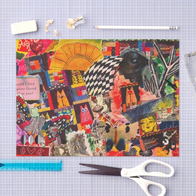 Seda Papel de tono de colección de arte pop de medios m (Artesanía)