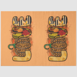 Seda Papel de tono de color de la calabaza de amor de o